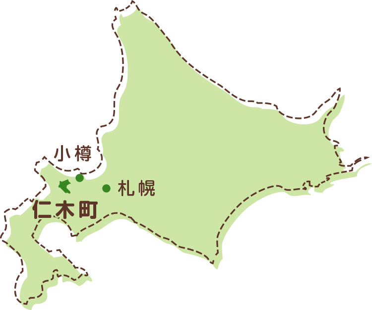 仁木町の地図